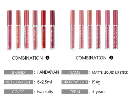 LuxMatte 6-Shade Lip Set